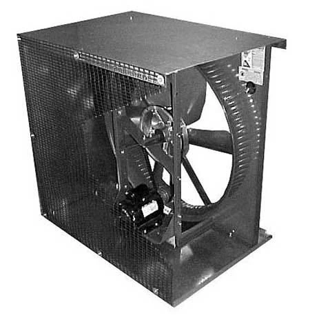 Coolair 24" Wall Propeller Fan Belt Drive 858 RPM .5 HP 3 Phase 1 Coolair 24" Wall Propeller Fan Belt Drive 858 RPM .5 HP 3 Phase