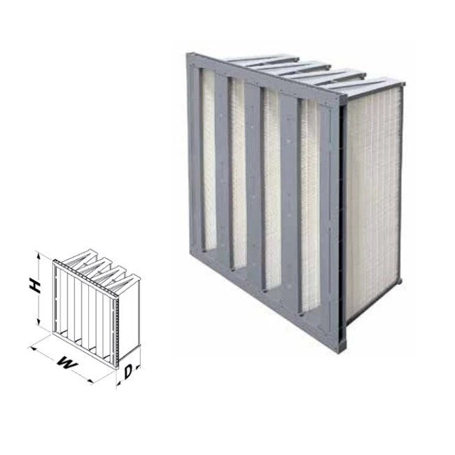 HIGH EFFICIENCY FILTER 4 BANK 95% 24 X 20 X 12 MERV 15 1650 CFM 1 HIGH EFFICIENCY FILTER 4 BANK 95% 24 X 20 X 12 MERV 15 1650 CFM