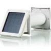 VENTS-US PSS 102 Wall Vent With Solar Panel
