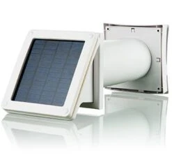 VENTS-US PSS 102 Wall Vent With Solar Panel