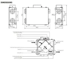VENTS-US Frigate Heat Recovery Ventilator (HRV) - 120 -Air Filtration Store 5 9 3