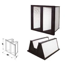 HIGH EFFICIENCY FILTER 2 BANK 85% 20 X 24 X 12 MERV 13 1650 CFM