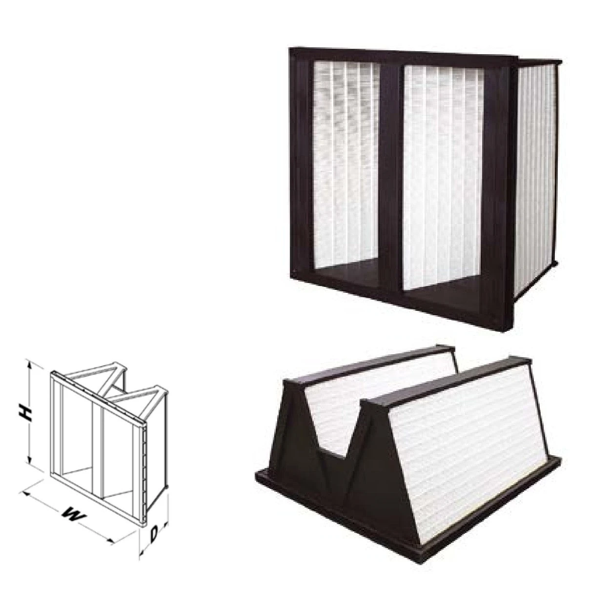 HIGH EFFICIENCY FILTER 2 BANK 90% 20 X 24 X 12 MERV 14 1650 CFM 1 HIGH EFFICIENCY FILTER 2 BANK 90% 20 X 24 X 12 MERV 14 1650 CFM