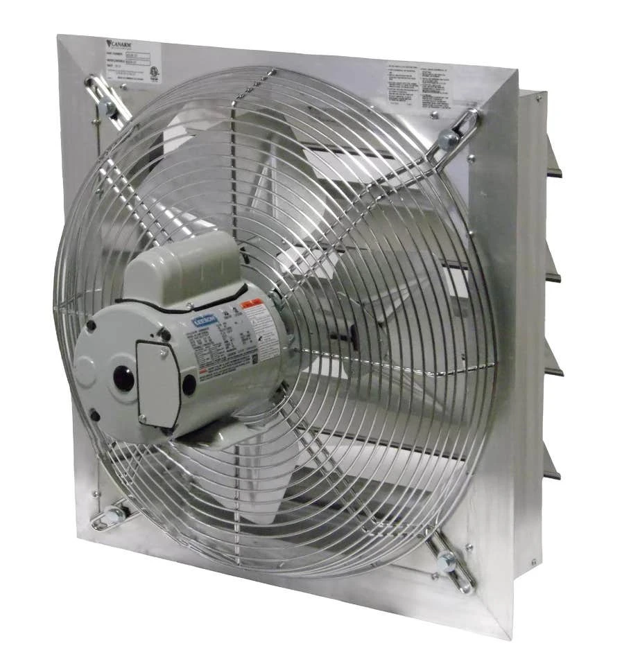 Canarm 20 Inches AX Shutter Mounted 3640 CFM Fans Direct Drive Single Speed - AX20-4M 1 Canarm 20 Inches AX Shutter Mounted 3640 CFM Fans Direct Drive Single Speed - AX20-4M