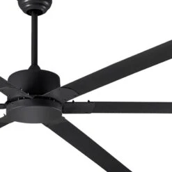 Canarm FANBOS HVLS Fan - 96" Industrial Indoor Ceiling Fan CP96BK - 16729 CFM, 105 RPM, 120V, 1 Phase, Black