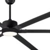 Canarm FANBOS HVLS Fan - 96" Industrial Indoor Ceiling Fan With LED Light - 16729 CFM, 105 RPM, 120V, 1 Phase, Black