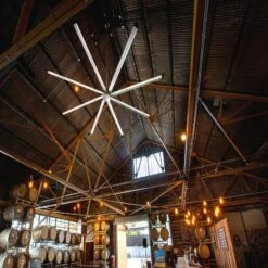 Big Ass Fans HVLS Fan 12' Black/White Essence Variable Speed -Air Filtration Store essence action 1 1 1 1