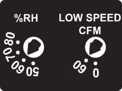 BreezGreenBuilder Ventilation Fans - GBR80H - 80 CFM With Humidity Sensor 14 BreezGreenBuilder Ventilation Fans - GBR80H - 80 CFM With Humidity Sensor -Air Filtration Store gbr100h knob 3
