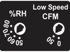 BreezIntegrity ITG80H - 80 CFM Fan With Humidity Sensor 12 BreezIntegrity ITG80H - 80 CFM Fan With Humidity Sensor -Air Filtration Store gbr80h knob 1