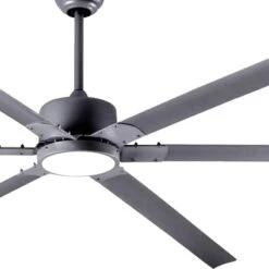Canarm FANBOS HVLS 120" Industrial Indoor Ceiling Fan With LED Light -Air Filtration Store grey fan with led light