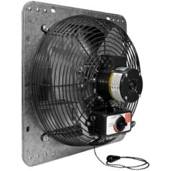 Canarm 10" 3 Speed Shutter-Mounted Fan GSF3-10A, 600 CFM, 1520 RPM, 120V