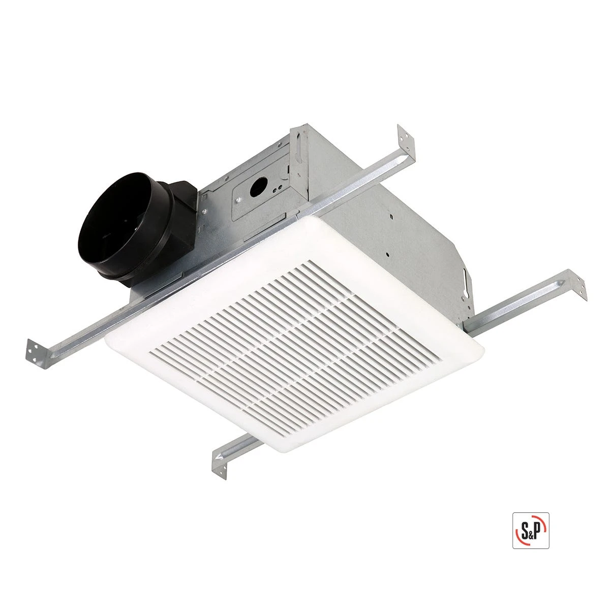 S&P Premium Choice Ceiling Mounted Bathroom Exhaust Fan Value Fan - 50 CFM - PCV50 1 S&P Premium Choice Ceiling Mounted Bathroom Exhaust Fan Value Fan - 50 CFM - PCV50