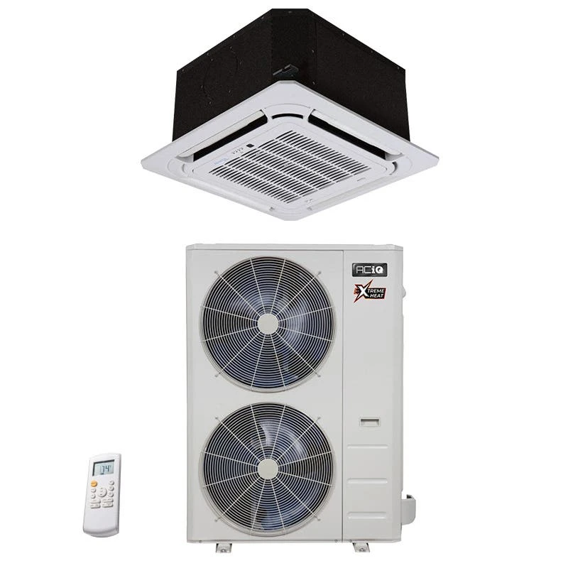 36,000 BTU 19.4 SEER ACiQ Single Zone Platinum Ceiling Cassette Mini Split System W/ Extreme Heat 1 36,000 BTU 19.4 SEER ACiQ Single Zone Platinum Ceiling Cassette Mini Split System W/ Extreme Heat