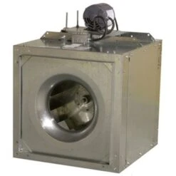 S&P SQB07 Belt Drive Square Inline Centrifugal Duct Fan .25 HP 249 CFM Three Phase - SQB07ML3S