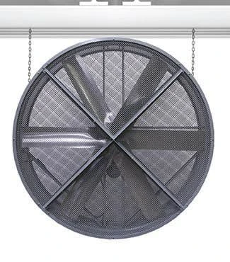 Triangle Fans Suspended Gentle Breeze Chain Mount Fan 1 Triangle Fans Suspended Gentle Breeze Chain Mount Fan