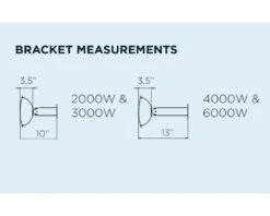 Bromic Tungsten Smart Heat Black 2000 Watt Electric Patio Heater - BH0420030 -Air Filtration Store tungsten electric bracket