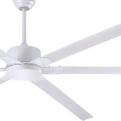 Canarm FANBOS HVLS 96" Industrial Indoor Ceiling Fan -Air Filtration Store white fan no light 1